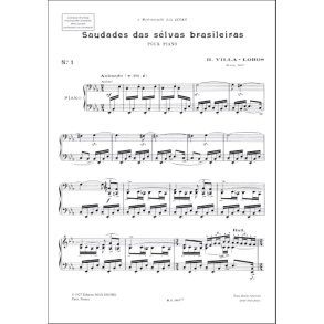 Villa-Lobos Saudades Selvas Piano